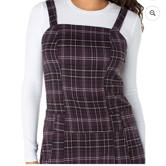 NWT Celebrity Pink Women's Plaid Sleeveless Pleated Skater Mini Dress, Medium - Picture 4 of 6